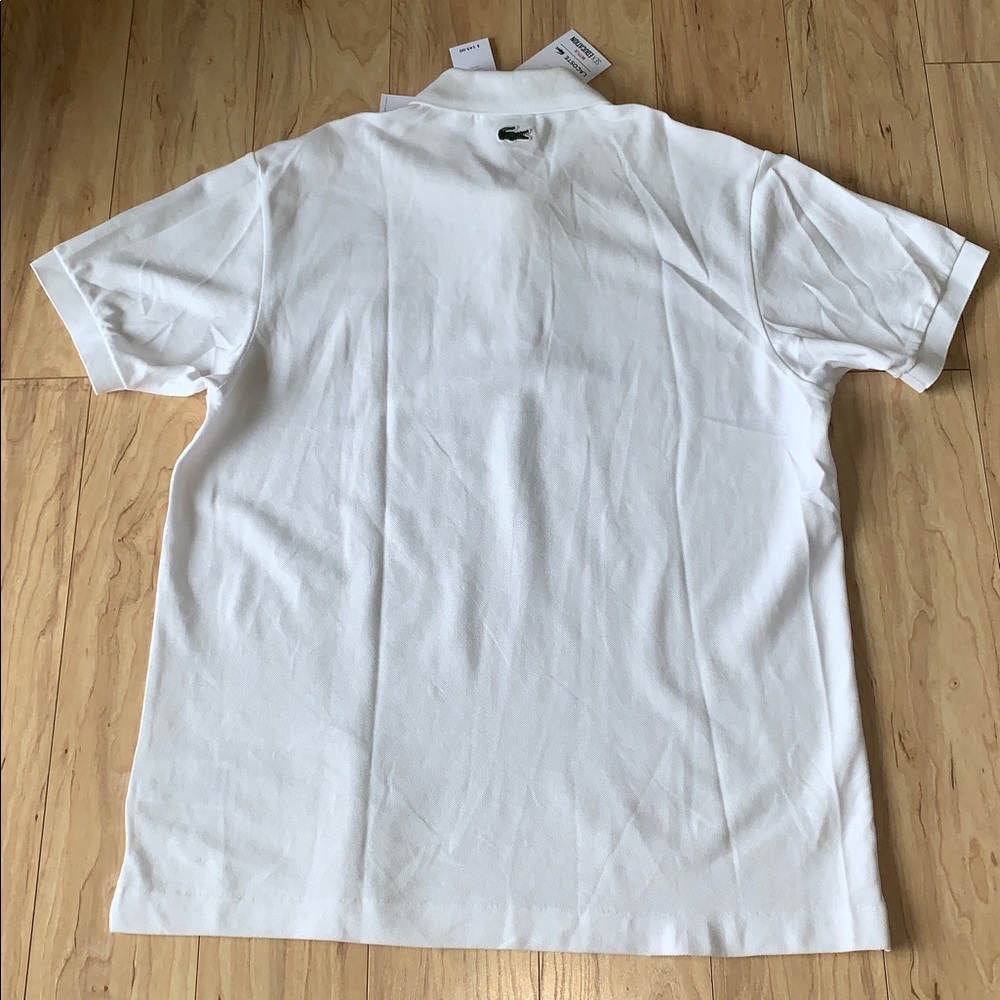 Lacoste x Netflix White Polo Shirt with Embroidered Logo - Picture 6 of 10